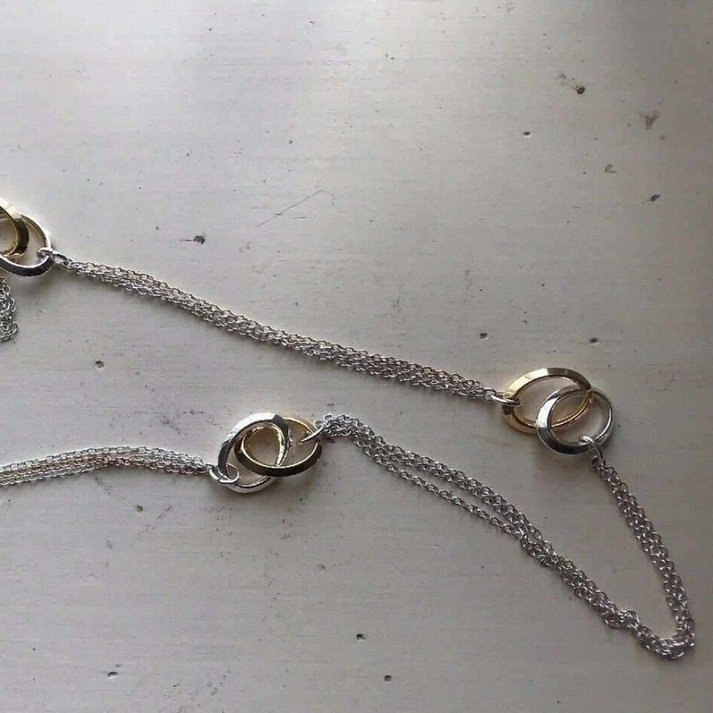 LAUREN RALPH LAUREN TWO-TONE MULTI-CHAIN NECKLACE - Picture 4 of 6